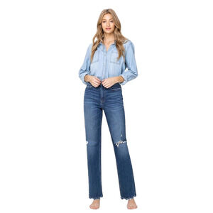 Flying Monkey Super High Rise Straight Leg Jeans - F4120 - Size 26
